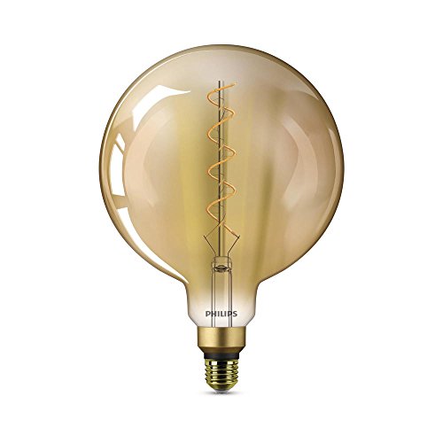Product Cover Philips 538926 LED Dimmable G63 Vintage Light Bulb: 400-Lumens, 2000-Kelvin, 7.5 (40-Watt Equivalent), Amber, E26 Medium Screw Base