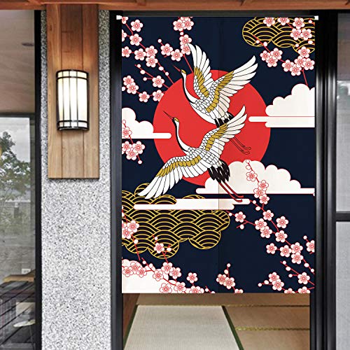 Product Cover Ofat Home Noren Doorway Curtain Wide, Japanese Noren Doorway Curtain/Tapestry, Japanese Doorway Curtain 85 x 150cm for Home Decor