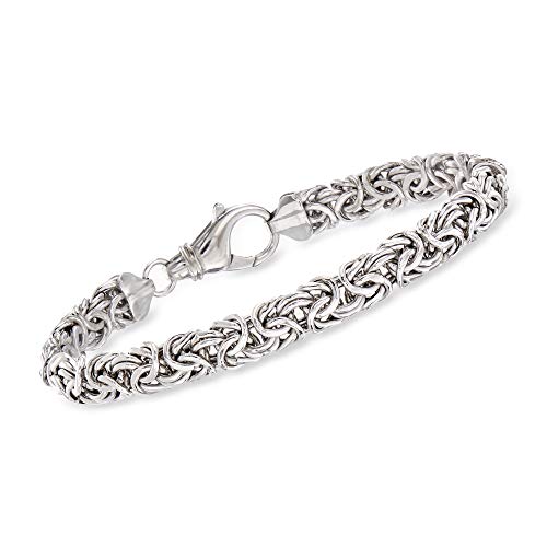 Product Cover Ross-Simons 925 Sterling Silver Handmade Byzantine Bracelet, 9.5 Gram Weight