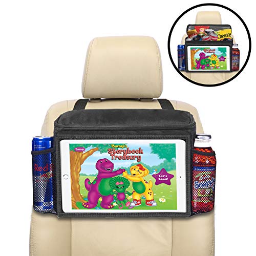 Product Cover lebogner Insulated Car Seat Back Organizer + iPad and Tablet Holder, Auto Driver Or Passenger Accessories Organizer, Vehicle Front Seat Caddy, Personal Travel Cooler Storage Bag for Adults & Kids