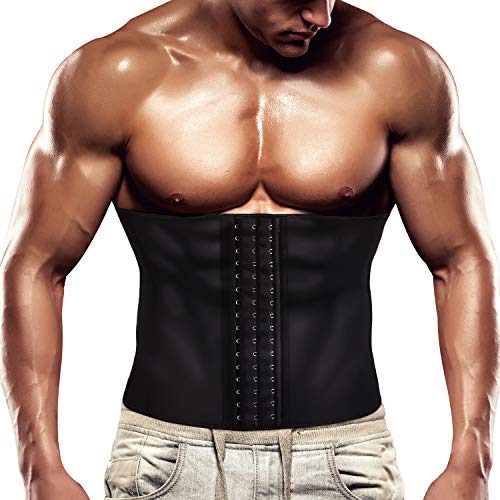 Product Cover Wonderience Men Waist Trainer Slimming Body Shaper Belt Support Underwear Sweat Weight Loss Corset