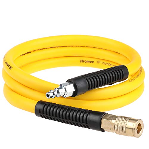 Product Cover Hromee Hybrid Rubber & PVC Lead-in Air Hose 3/8 Inch x 6FT with Solid Brass 1/4