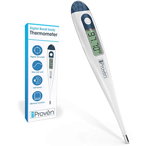 Product Cover Basal Body Thermometer BBT-113Ai - Fertility Tracking - for Trying to Conceive (TTC) Mothers - Sensitive to 0.01 Degree - Best Accuracy - Track Your Waking Temperature