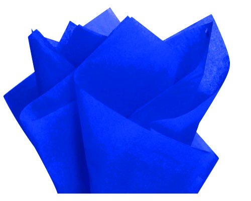 Product Cover Flexicore Packaging Sapphire Blue Gift Wrap Tissue Paper | Size: 15 Inch X 20 Inch | Count: 10 Sheets | Color: Sapphire Blue