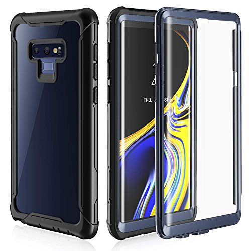 Product Cover Samsung Galaxy Note 9 Cell Phone Case - Full Body Case with Built-in Touch Sensitive Anti-Scratch Screen Protector, Ultra Thin Clear Shock Drop Proof Impact Resist Extreme Durable Protective Cover