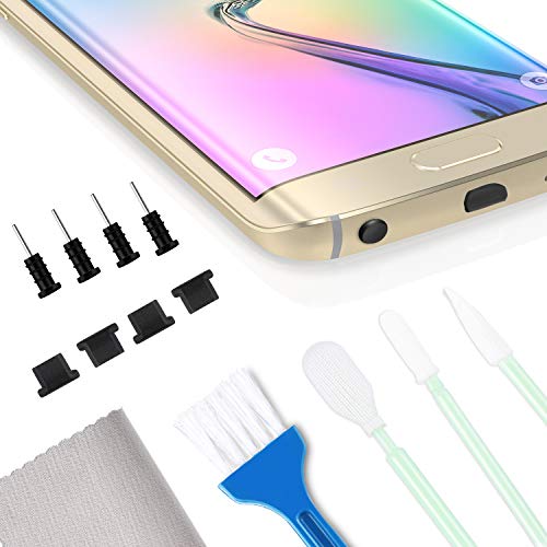 Product Cover Frienda 32 Piece Cell Phone Cleaning Kit, Headphone Jack Cleaning Tool, USB Charging Port and Anti Dust Plug, Compatible with Note 8, LG V30+, V30, and Other Micro USB Charging Port Android Devices