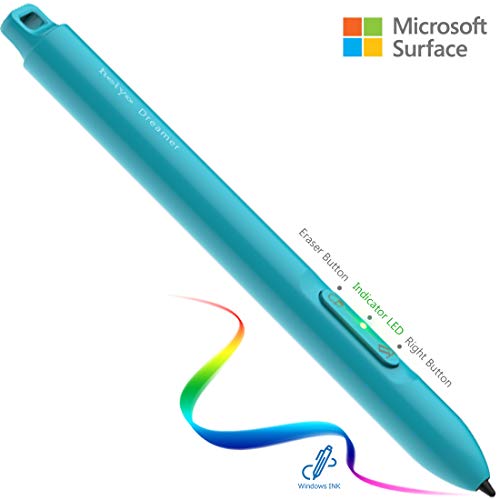 Product Cover Surface Pen, Microsoft Certified 4096 Pressure Sensitivity Surface Stylus with AAAA Battery, 200hr Continuous Using Surface Go Pen Compatible with Surface Pro/Go/Laptop/Book/Studio/Neo(Blue)