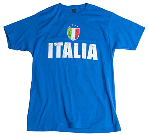 Product Cover Italia | Italy Azzurri Futbol (Italian National Soccer) Vintage-Look T-Shirt