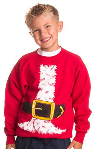 Product Cover Kid's Santa Claus Costume | Novelty Christmas Sweater, Holiday Child Sweatshirt
