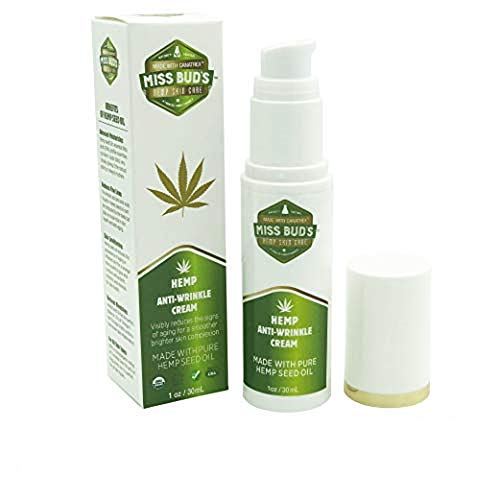Product Cover Miss Bud's Hemp Anti-Wrinkle Cream Reduce Line Increase Firmness and Elasticity Made from Pure Hemp Seed Oil