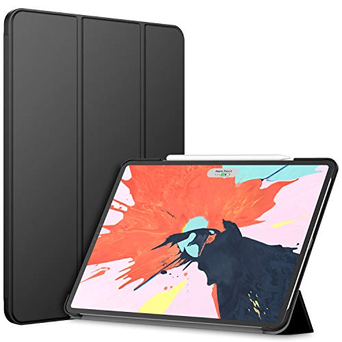 Product Cover JETech Case for Apple iPad Pro 12.9-Inch (3rd Generation 2018 Model, Edge to Edge Liquid Retina Display), Compatible with Apple Pencil, Cover Auto Wake/Sleep, Black