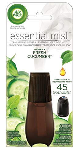 Product Cover Air Wick Essential Mist, Essential Oil Diffuser Refill, Fresh Cucumber, 1ct, Air Freshener