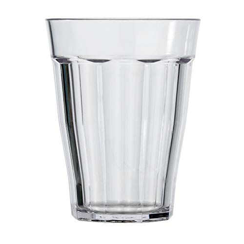 Product Cover Rhapsody 12-ounce Faceted Plastic Rocks Tumblers | set of 8 Clear