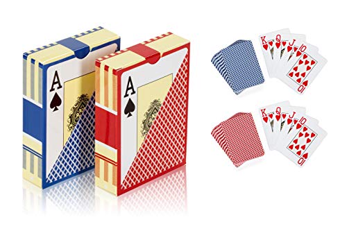 Product Cover 2 Deck of Plastic Waterproof Poker Cards and Playing Cards with Flexible PVC and Classic Trick Cards Pool Beach Water Card Games