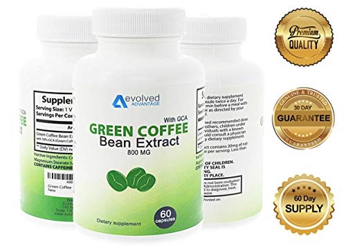Product Cover Green Coffee Bean Extract Weight Loss Supplement - Max Strength Natural GCA Antioxidant Cleanse for Weight Loss (w/GCA 800 mg)