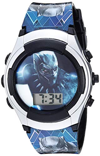 Product Cover Marvel Analog-Quartz Watch with Silicone Strap, Black, 19.8 (Model: BPM4013)