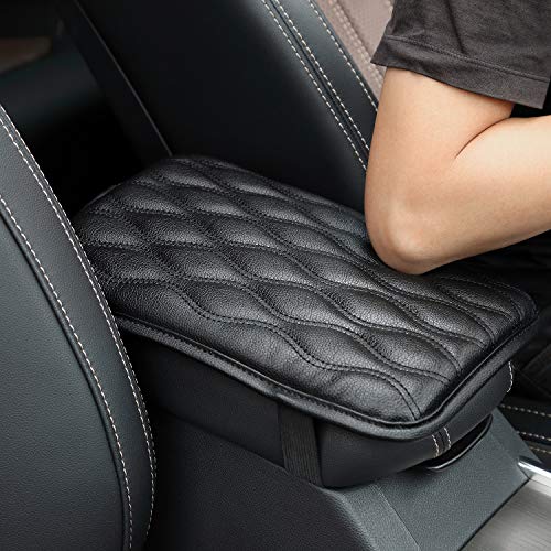 Product Cover Seven Sparta Universal Center Console Cover for Most Vehicle, SUV, Truck, Car, Waterproof Armrest Cover Center Console Pad, Car Armrest Seat Box Cover Protector (Black)
