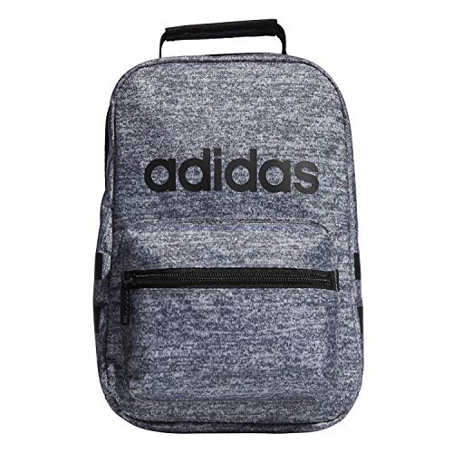 Product Cover adidas Unisex Santiago Insulated Lunch Bag, Onix Jersey/Black/White, ONE SIZE