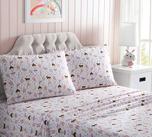 Product Cover Kute Kids Super Soft Sheet Set - Ballerina - Includes Pillowcase(s) Available in Twin & Full Size (Full)