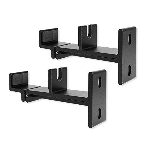 Product Cover Excel Life Universal SoundBar Mount Bracket Wall Mounting for Most of TV Sound Bar,Adjustable & Extendable Length -Black with Rubber Pad