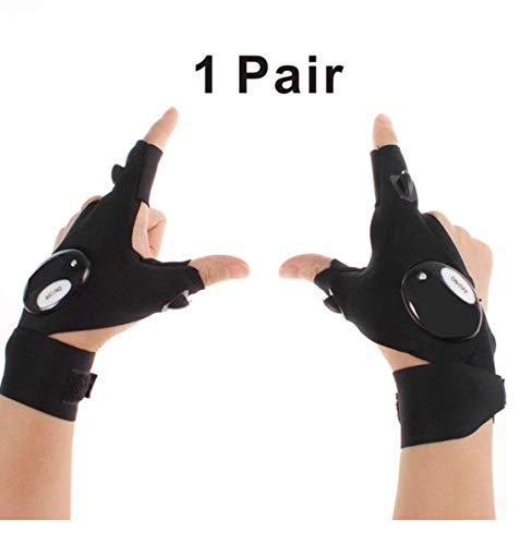 Product Cover STORM GYRD Cool Fingerless LED Flashlight Gloves for Repairing,Working in Darkness Places, Fishing, Camping, Hiking and Outdoor Activities