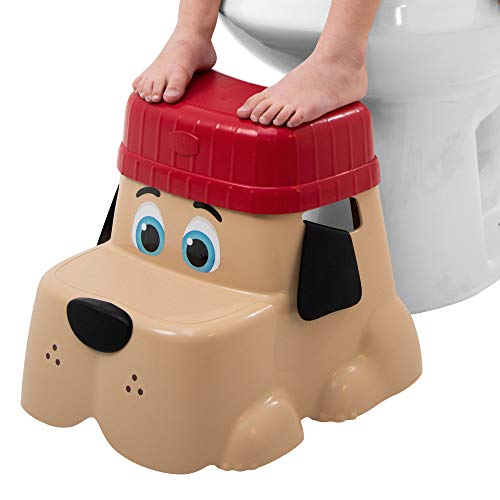 Product Cover Squatty Potty Kids Step Stool with Locking Riser for Additional Height - Pup Dog Style