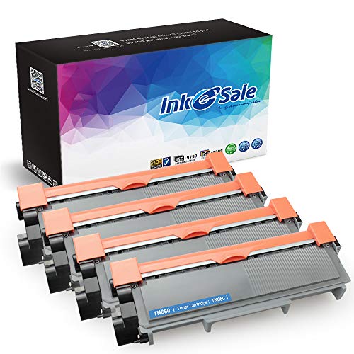 Product Cover INK E-Sale Compatible Toner Cartridge Replacement for Brother TN660 (Black, 4-Pack)