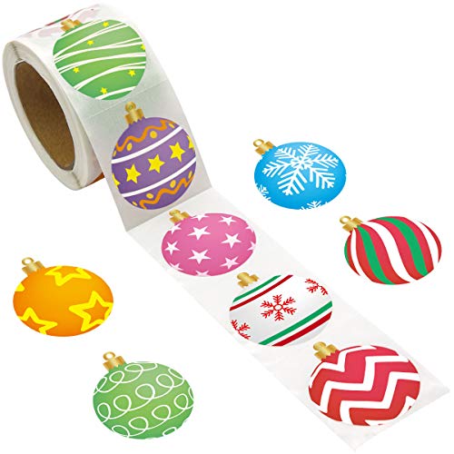 Product Cover Ornament Stickers Roll Sticker for Christmas Party Supply Classroom Decoration 200 pcs