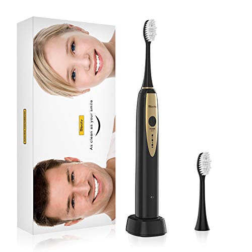 Product Cover Sonic Electric Toothbrush - with an Ultra-Powerful Maglev Motor with 2 Extra Heads for Deep Cleaning and Whitening, Coupled with USB Inductive Charging and is Fully Waterproof by Sboly