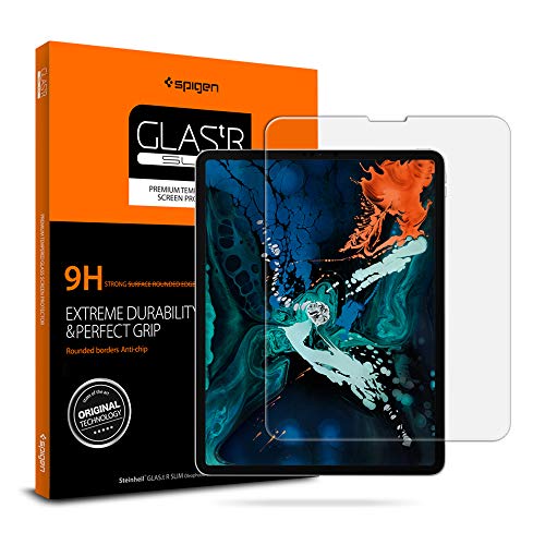 Product Cover Spigen Tempered Glass Screen Protector Designed for iPad Pro 12.9 (2018) [9H Hardness/Case-Friendly]