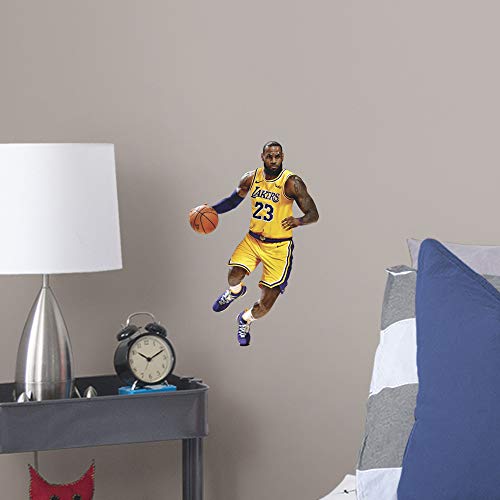 Product Cover Fathead NBA Los Angeles Lakers LeBron James LeBron James- Officially Licensed Removable Wall Decal, Multicolor, Large - 1900-00817-005