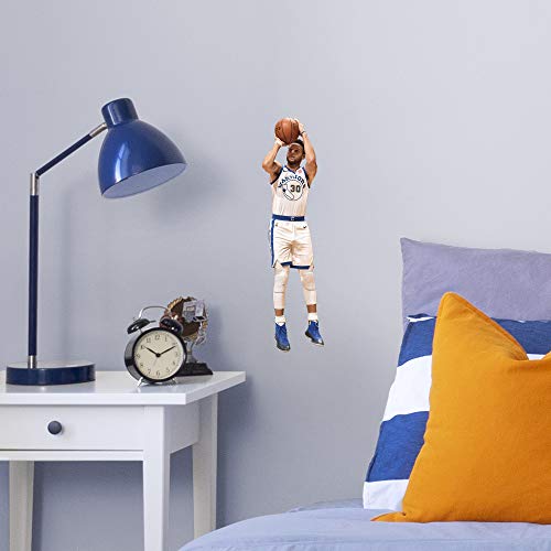 Product Cover Fathead NBA Golden State Warriors Steph Curry Steph Shooting- Officially Licensed Removable Wall Decal, Multicolor, Large - 1900-00303-005