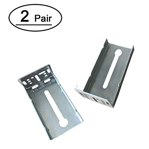 Product Cover 2 Pairs Rear Mounting Brackets for Drawer Slide - LONTAN B4502 Cabinet Drawer Bracket for Face Frame Cabinets for 1.77 inch(45mm) Width Drawer Gilde