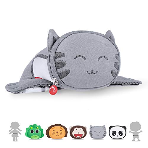 Product Cover Kids Travel Waist Purse, Termichy Cute 3D Cartoon Cat Animal Fanny Pack Bag For Babies Girls Toddler Children Sport Running Camping Trip Makeup Masquerade Toy(Kitty)