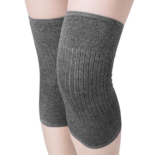 Product Cover Men Women Cashmere Knee Braces Supports Leg Warmer Winter Warm Thermal Wool Cycling Ski Running Knee Brace Pad Thicken Knee Pads Sleeve Knee Warmers 1 Pair