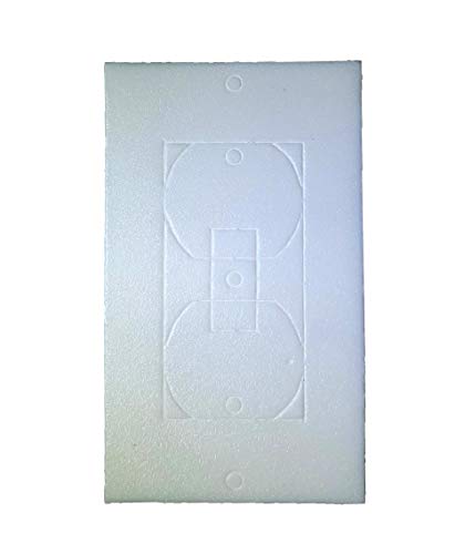 Product Cover Tuuliv 25 Pack Wall Plate, Outlet, and Light Switch Insulation Gasket -, Weatherproof, One Size Fits All Design