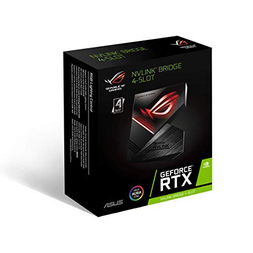 Product Cover ASUS ROG GeForce RTX Nvlink Bridge with Aura Sync RGB 4 Slot Graphic Cards ROG-NVLINK-4