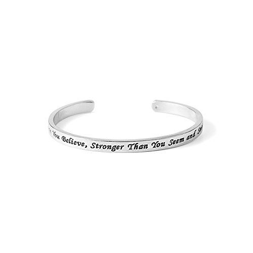 Product Cover MEMGIFT Inspirational Gifts for Women Hidden Message Cuff Bracelet Personalized Birthday Jewelry