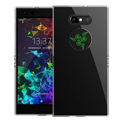 Product Cover DDJ Razer Phone 2 Case, Soft Flexible TPU Slim Thin Lightweight Bumper Shockproof Anti-Scratch Protective Shell Cover Case for Razer Phone 2