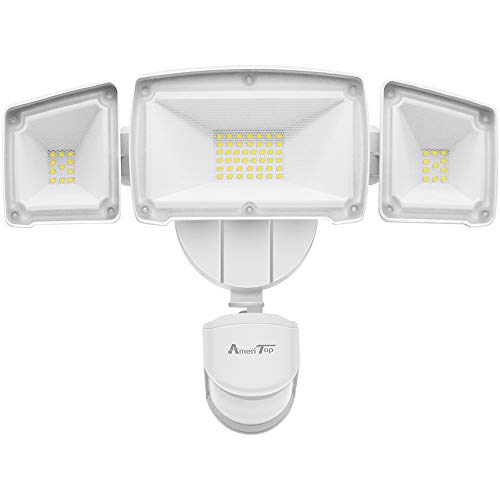 Product Cover Motion Sensor Lights Outdoor, AmeriTop 39W Ultra Bright 3500LM LED Security Flood Lights; High Sensitivity/ Wide Angle Illumination/ 2 Control Dials Mode/ETL Certified IP65 Waterproof Outdoor Light