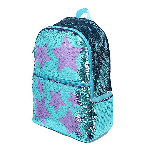Product Cover Sequin School Backpack for Girls Boys Kids Cute Kindergarten Elementary Book Bag Bookbag Glitter Sparkly Back Pack