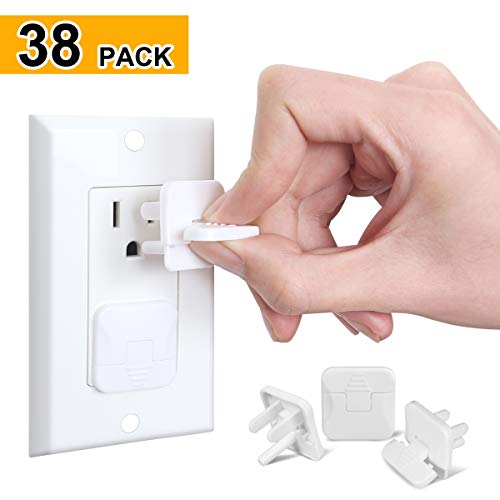 Product Cover Baby proofing Outlet Plugs, PRObebi No Easy to Remove by Children Keep Prevent Baby from Accidental Shock Hazard, 38 Pack