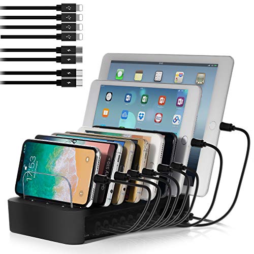 Product Cover NEXGADGET USB Charging Station Dock for Multiple Devices, 8-Port Desktop Charger,Charging Stand Organizer for Smart Phone,Tablet and Other USB Devices-8