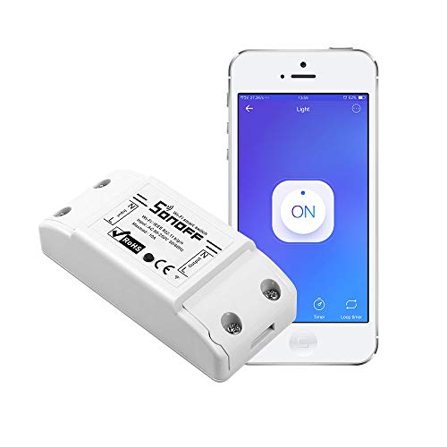 Product Cover SONOFF Basic R2 10A Smart WiFi Wireless Light Switch, Universal DIY Module for Smart Home Automation Solution, Works with Amazon Alexa & Google Home Assistant, Works with IFTTT,  No Hub Required