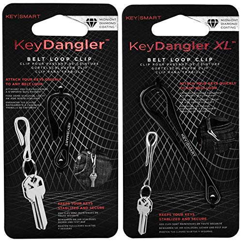 Product Cover KeySmart Key Dangler Pack - Clip Your KeySmart to Anything (Key Dangler & Key Dangler XL, Midnight Diamond)