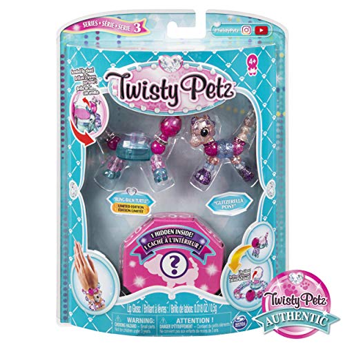 Product Cover Twisty Petz Series 3 Collectible Bracelet Set with Bling-Balm Turtle, Glitzerella Pony & Surprise, Set of 3