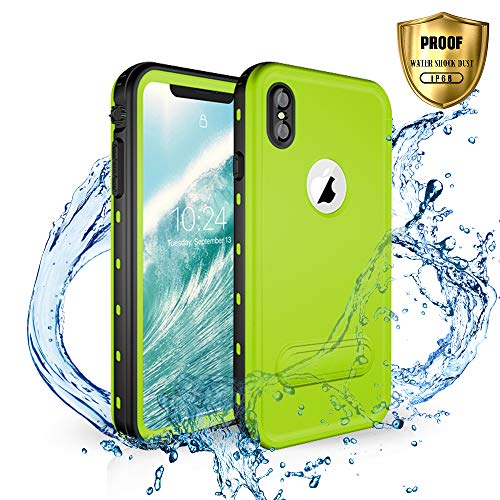 Product Cover Waterproof Case iPhone Xs Max,Shockproof Dustproof Snowproof Heavy Duty Case with Built-in Screen Protector Full Body Rugged Cover for iPhone Xs Max 2018 Released 6.5 inch (Green)