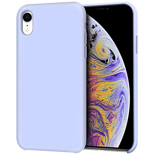 Product Cover Anuck iPhone XR Case, Anti-slip Liquid Silicone Gel Rubber Bumper Case with Soft Microfiber Lining Cushion Slim Hard Shell Shockproof Protective Case Cover for Apple iPhone XR 6.1