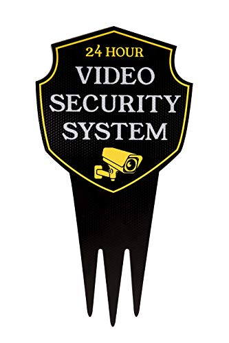 Product Cover Video Surveillance Yard Sign with Stake 