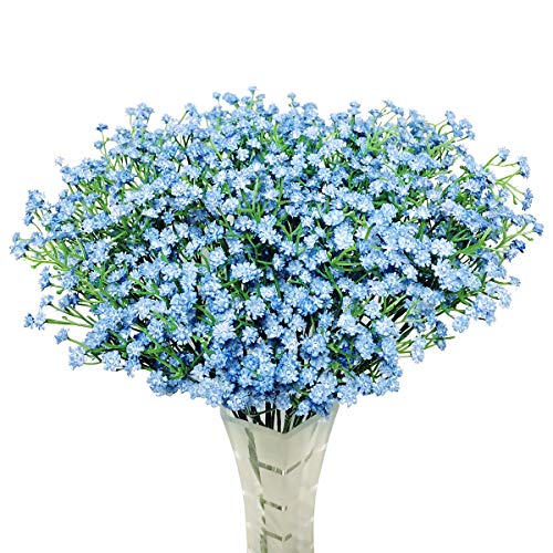 Product Cover hantajanss 12 pcs Baby Breath Gypsophila Artificial Flowers Bouquets Fake Real Touch Flowers Party Decoration DIY Home Decor 21